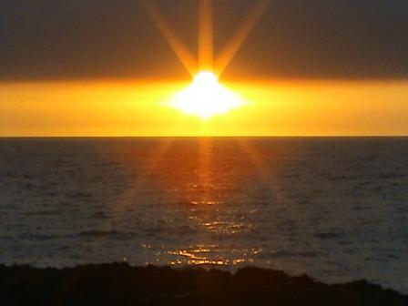 hotel accommodation Bunbury Western Australia - sunset at back beach